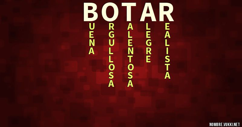 Acróstico botar