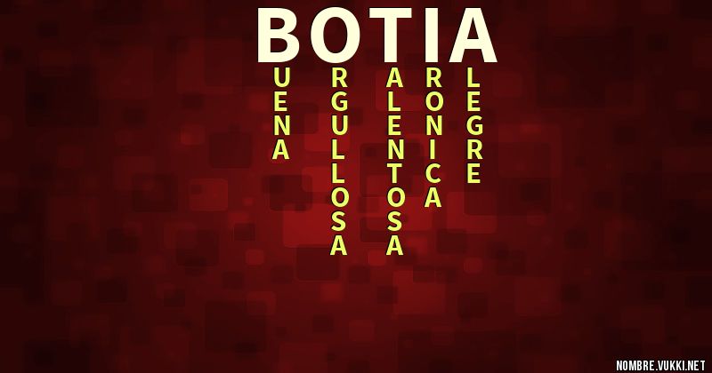 Acróstico botia