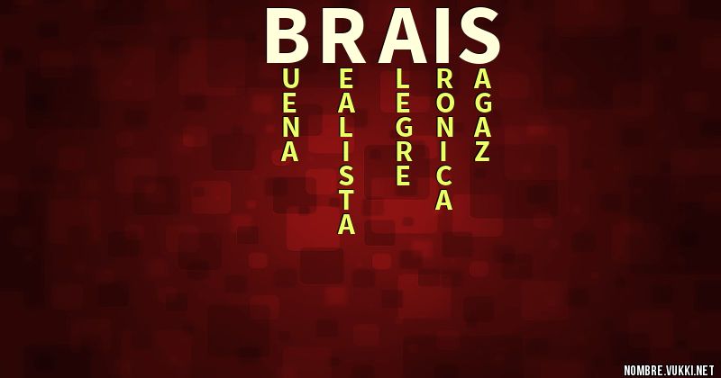 Acróstico brais