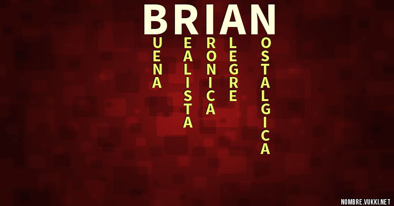 Acróstico brian