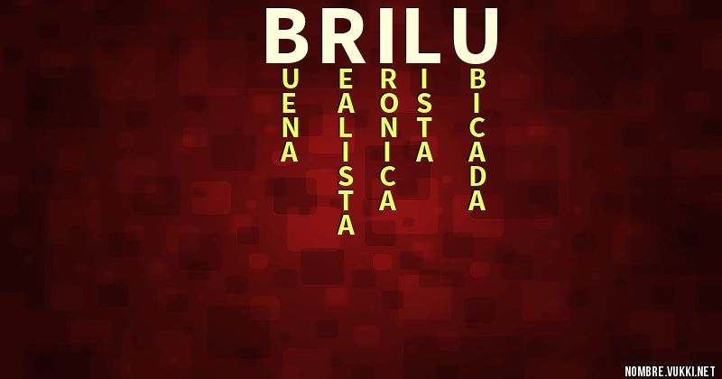Acróstico brilu
