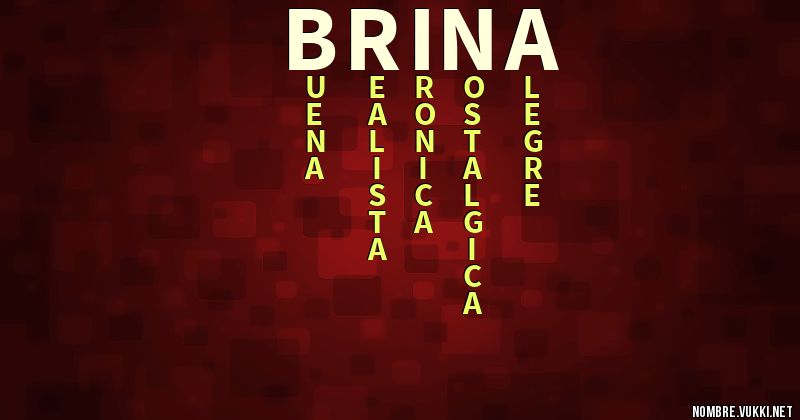 Acróstico brina