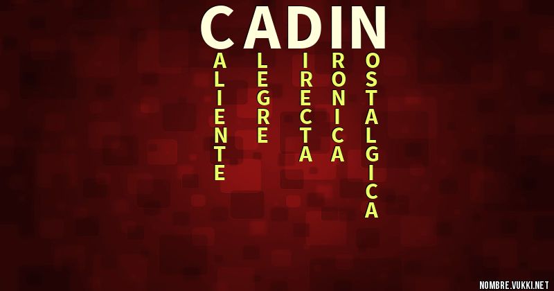 Acróstico cadin