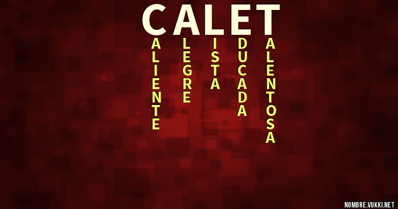 Acróstico calet