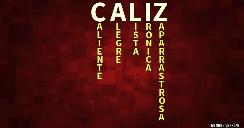 Acróstico caliz