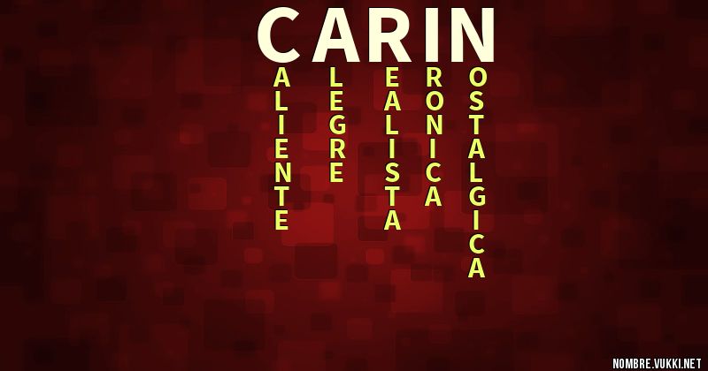 Acróstico carin