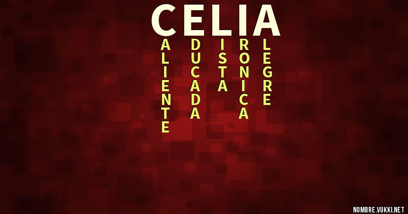 Acróstico celia.