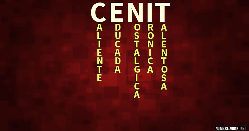 Acróstico cenit