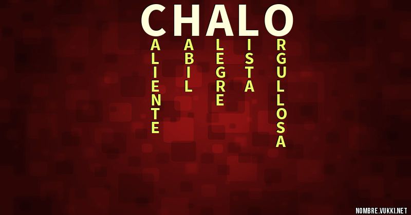 Acróstico chalo