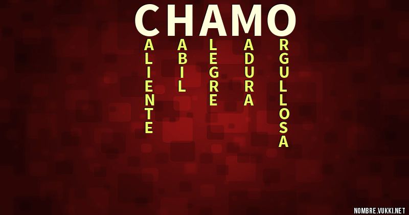 Acróstico chamo