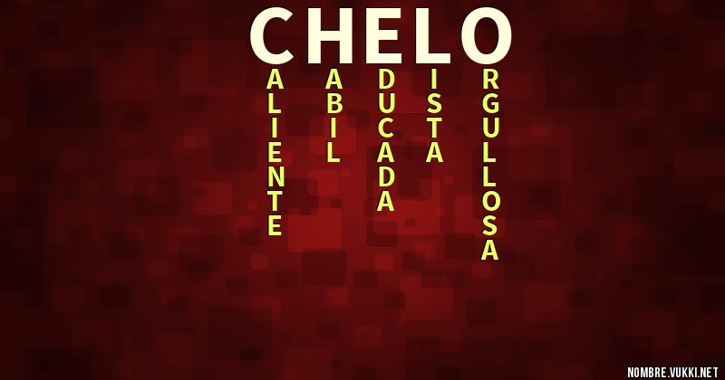 Acróstico chelo