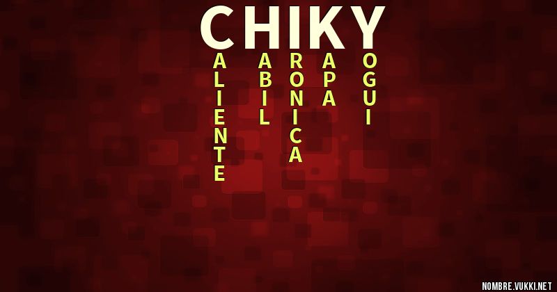 Acróstico chiky