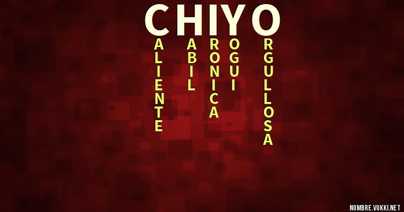 Acróstico chiyo