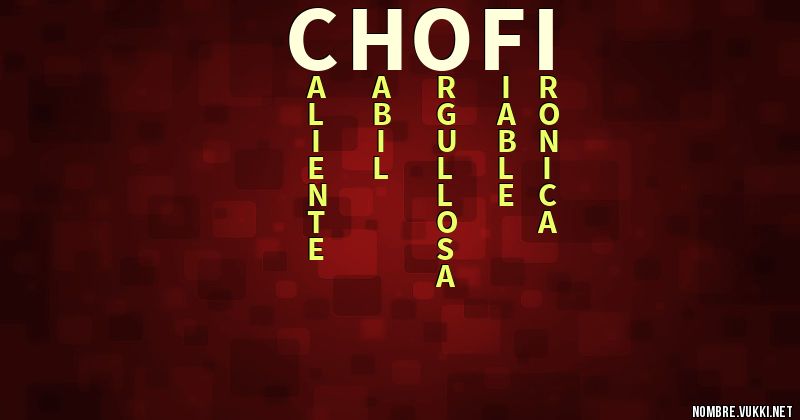Acróstico chofi