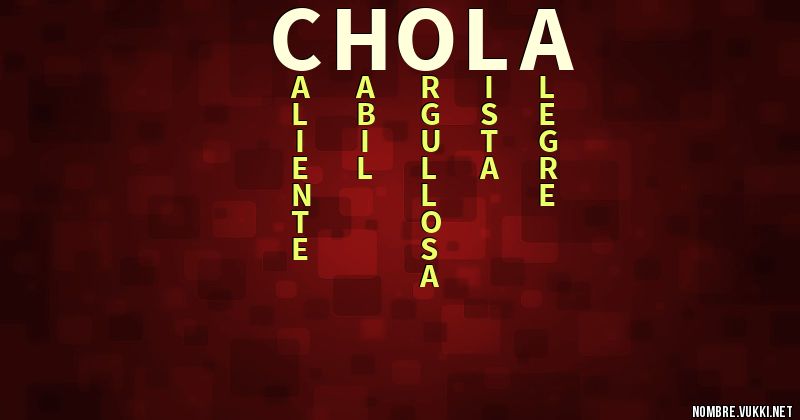 Acróstico chola