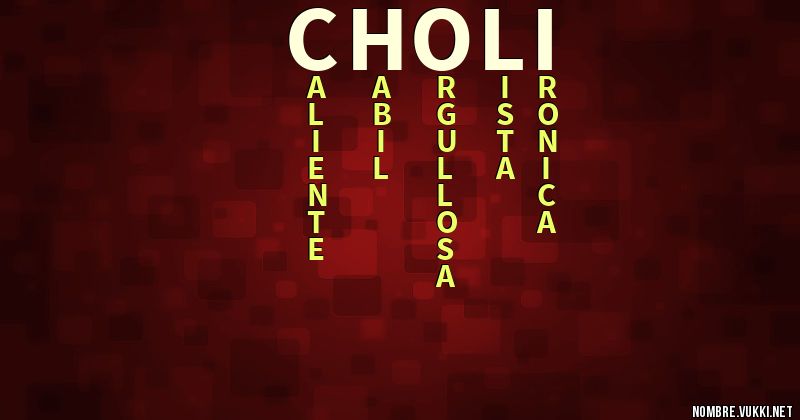Acróstico choli