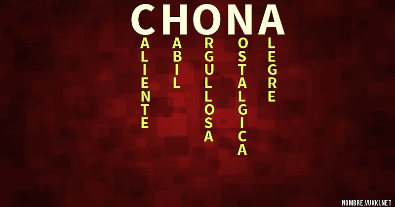 Acróstico chona