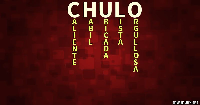 Acróstico chulo