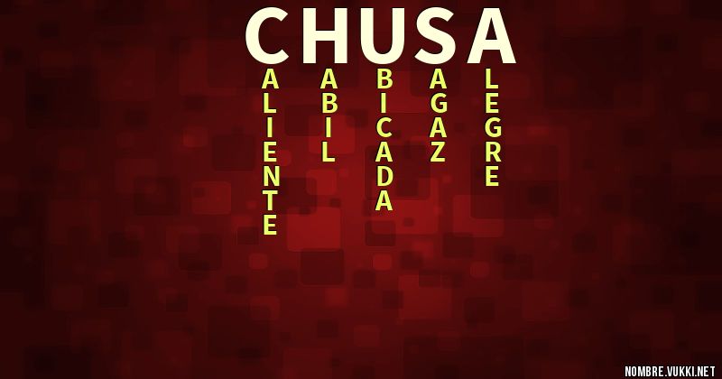 Acróstico chusa