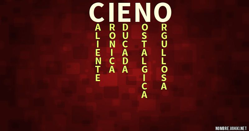 Acróstico cieno