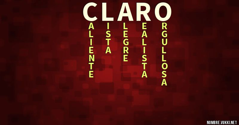 Acróstico claro