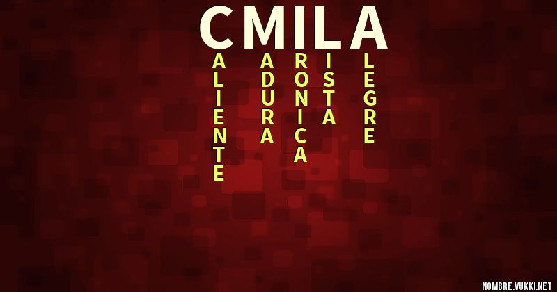 Acróstico cmila