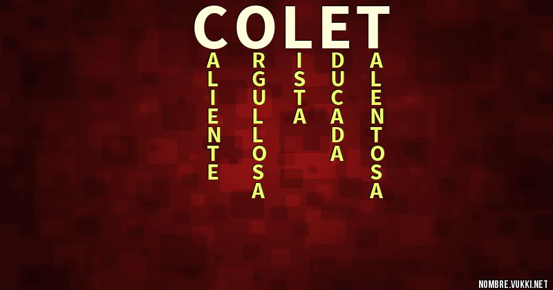Acróstico colet