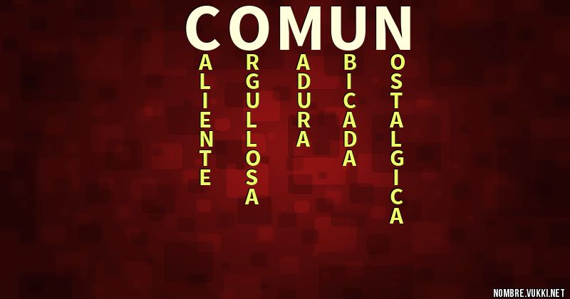 Acróstico comun