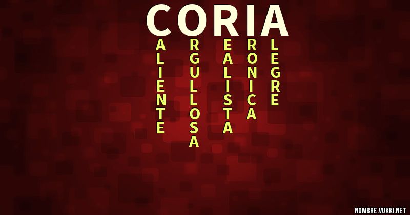 Acróstico coria