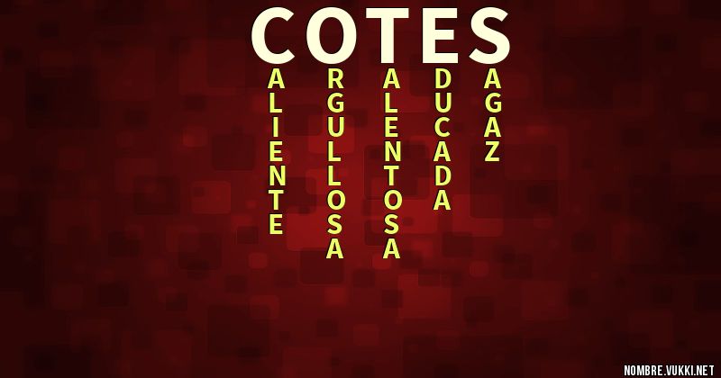 Acróstico cotes