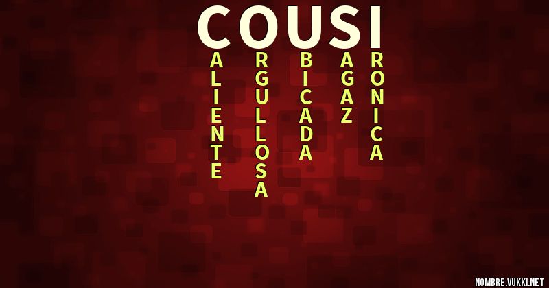 Acróstico cousi