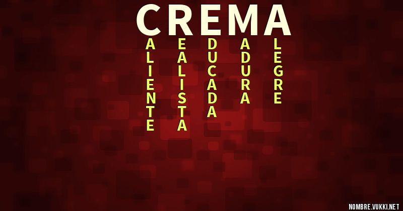 Acróstico crema