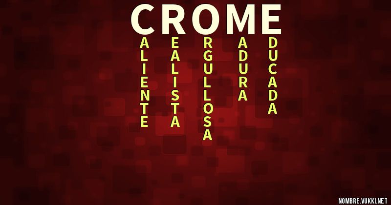 Acróstico crome