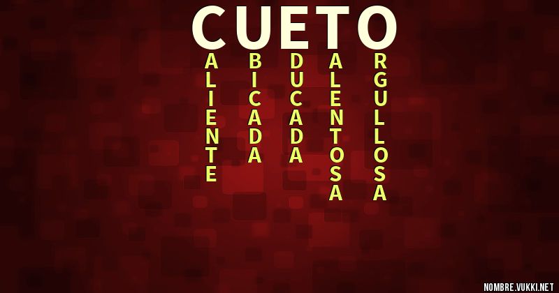 Acróstico cueto