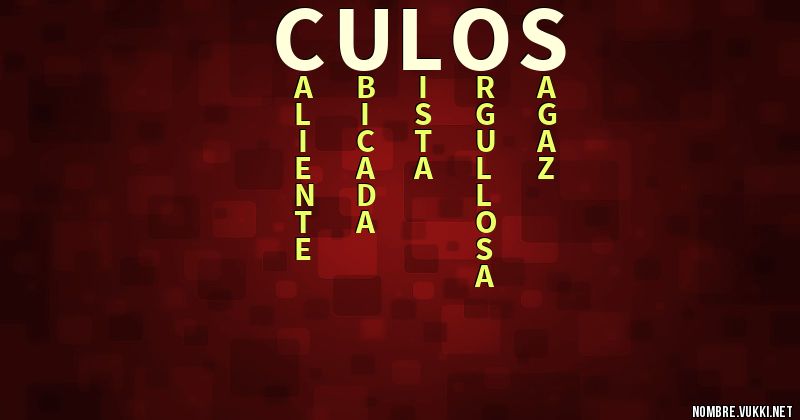 Acróstico culos