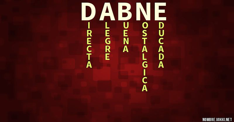 Acróstico dabne