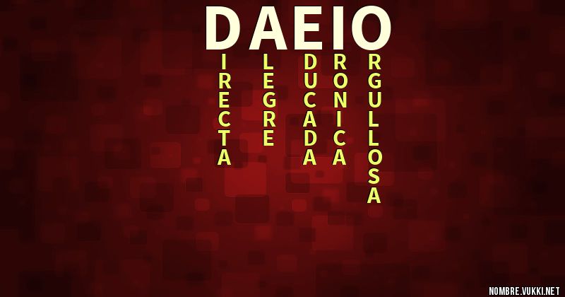 Acróstico daeio