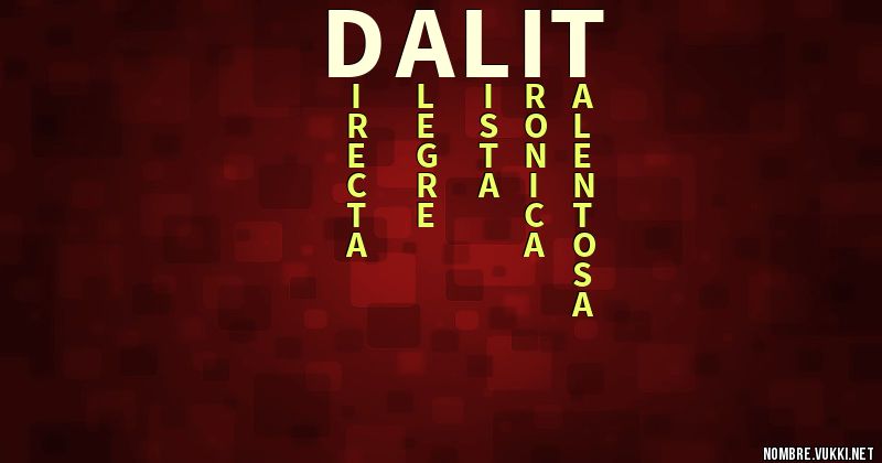 Acróstico dalit