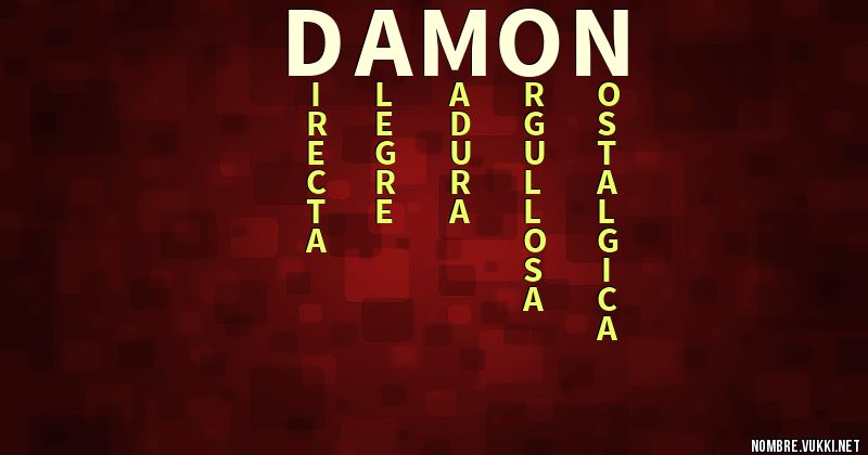 Acróstico damon