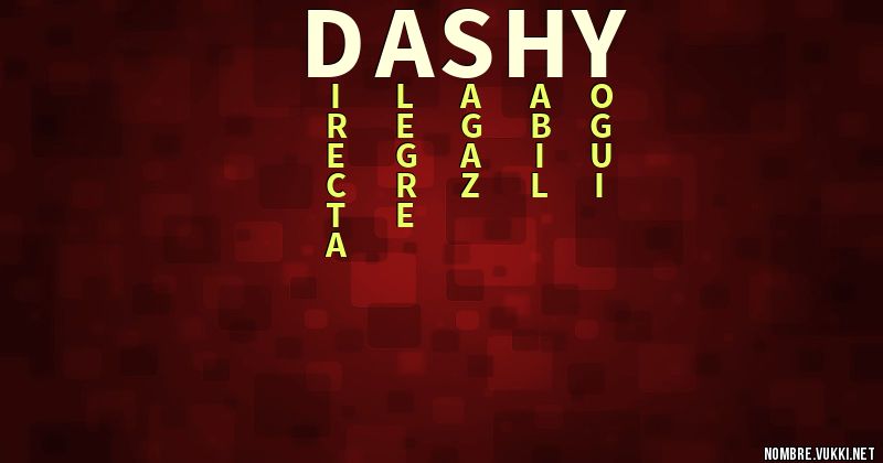 Acróstico dashy