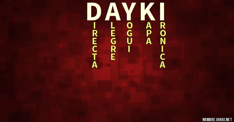 Acróstico dayki
