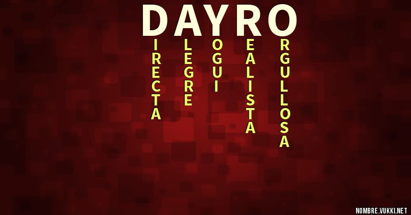 Acróstico dayro