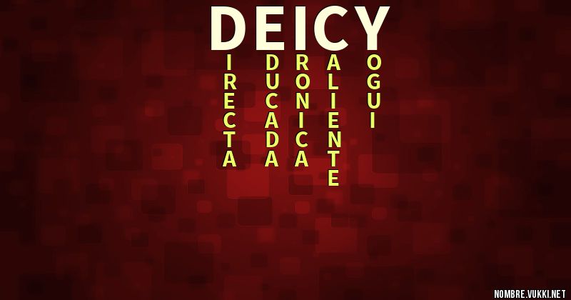 Acróstico deicy