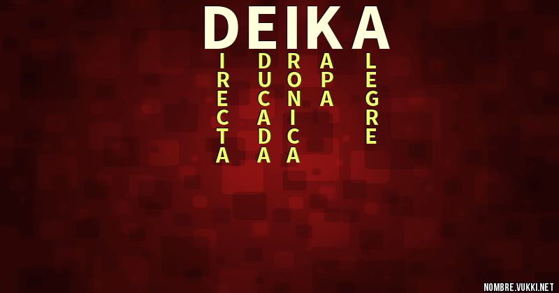 Acróstico deika