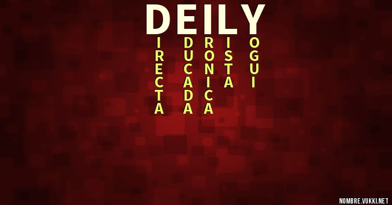 Acróstico deily