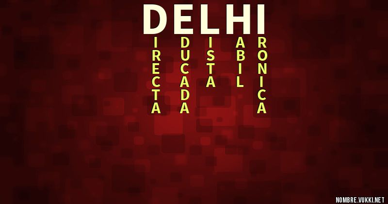 Acróstico delhi