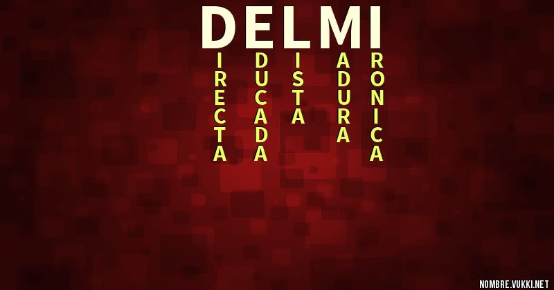 Acróstico delmi