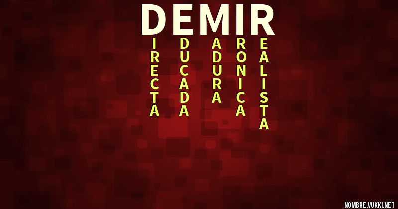 Acróstico demir