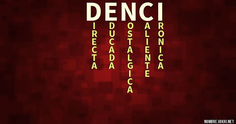 Acróstico denci