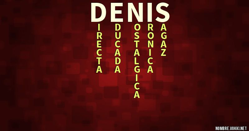 Acróstico denis